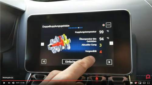 Mit Gas, 3. eingelegt, 4. vorgewählt