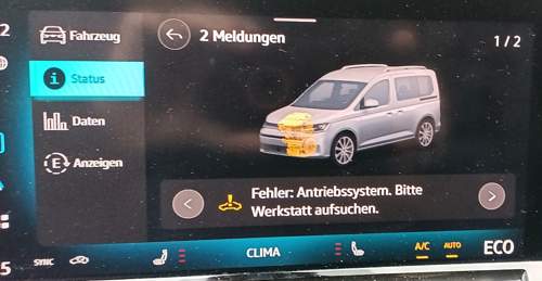 Fehler Antriebssystem 08.06.2025