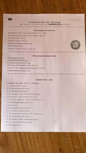 Fehlerbericht Seite 1