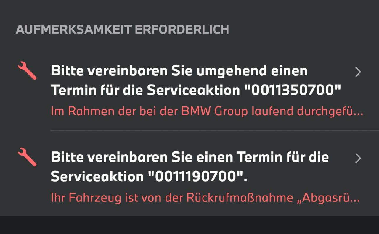 Probleme/Fragen bei My BMW-App