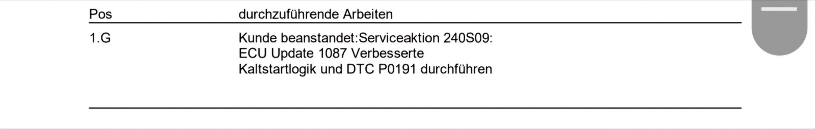 Proceed GT MY20 Kaltstart mit aussetzern nach Update Motorsteuerung
