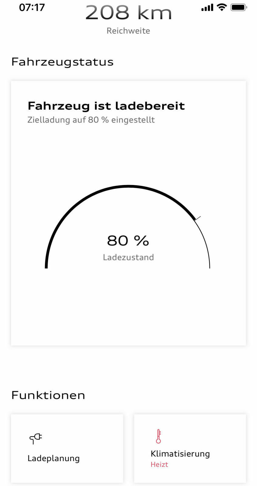Q4 e-tron 50 - Systemleistung bei 80% SoC