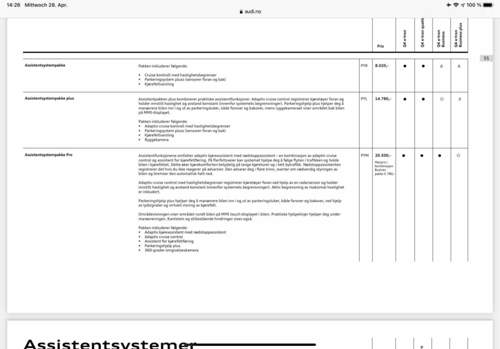 Preisliste