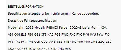Einzige Information
