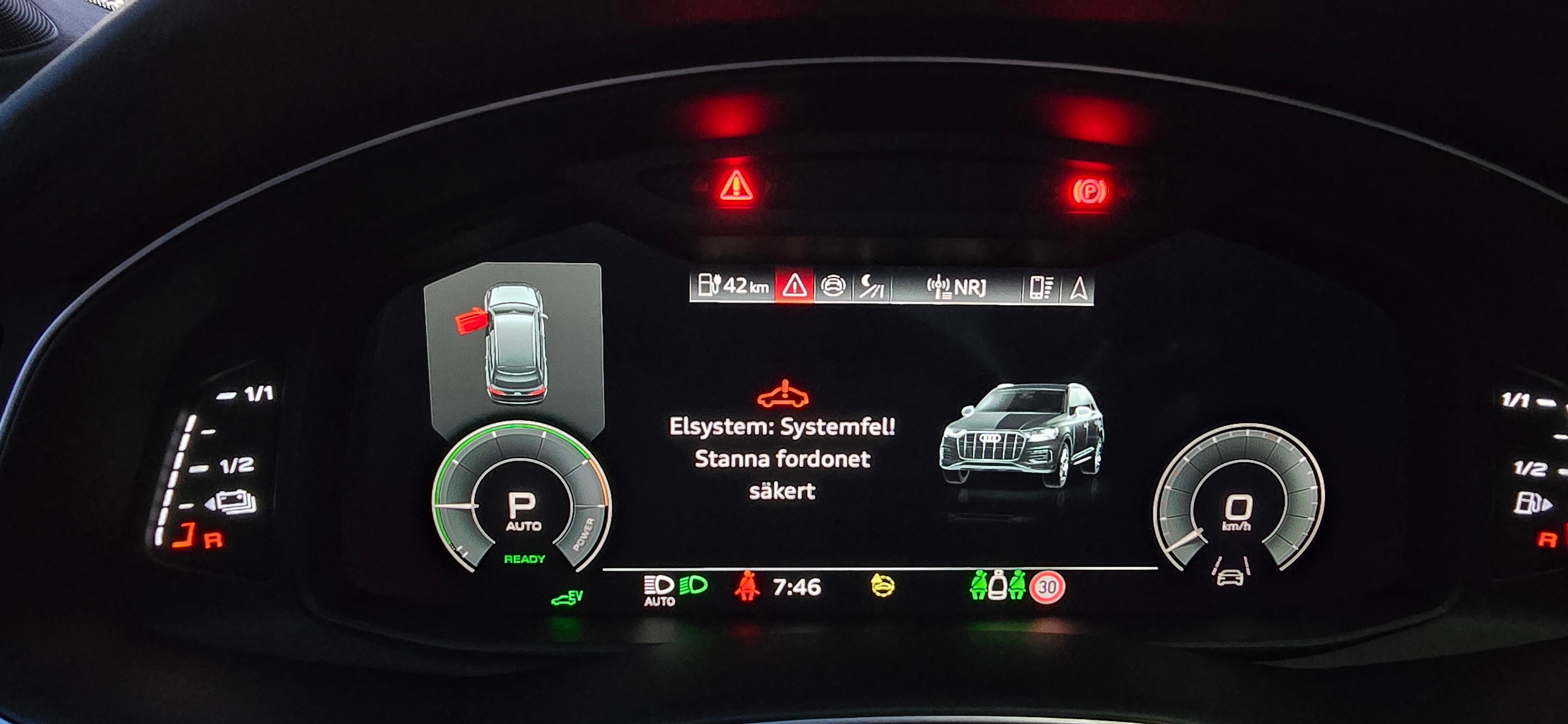 Q7 60 tfsie springt nicht an