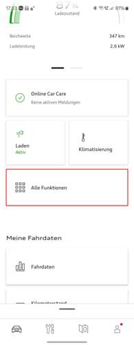 Zuerst "Alle Funktionen"