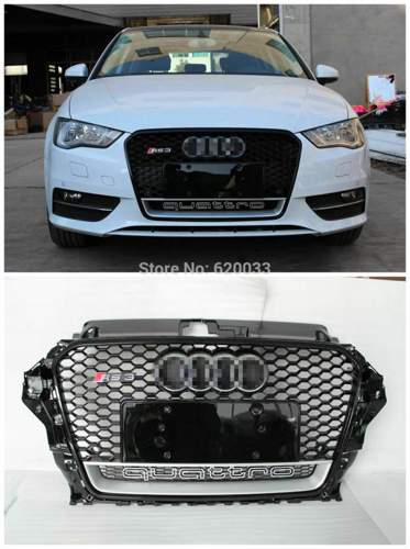 New-arrival-a3-rs3-mesh-grill-grille-for-a3-front-bumper-honeycomb-grill-2013-2014-with