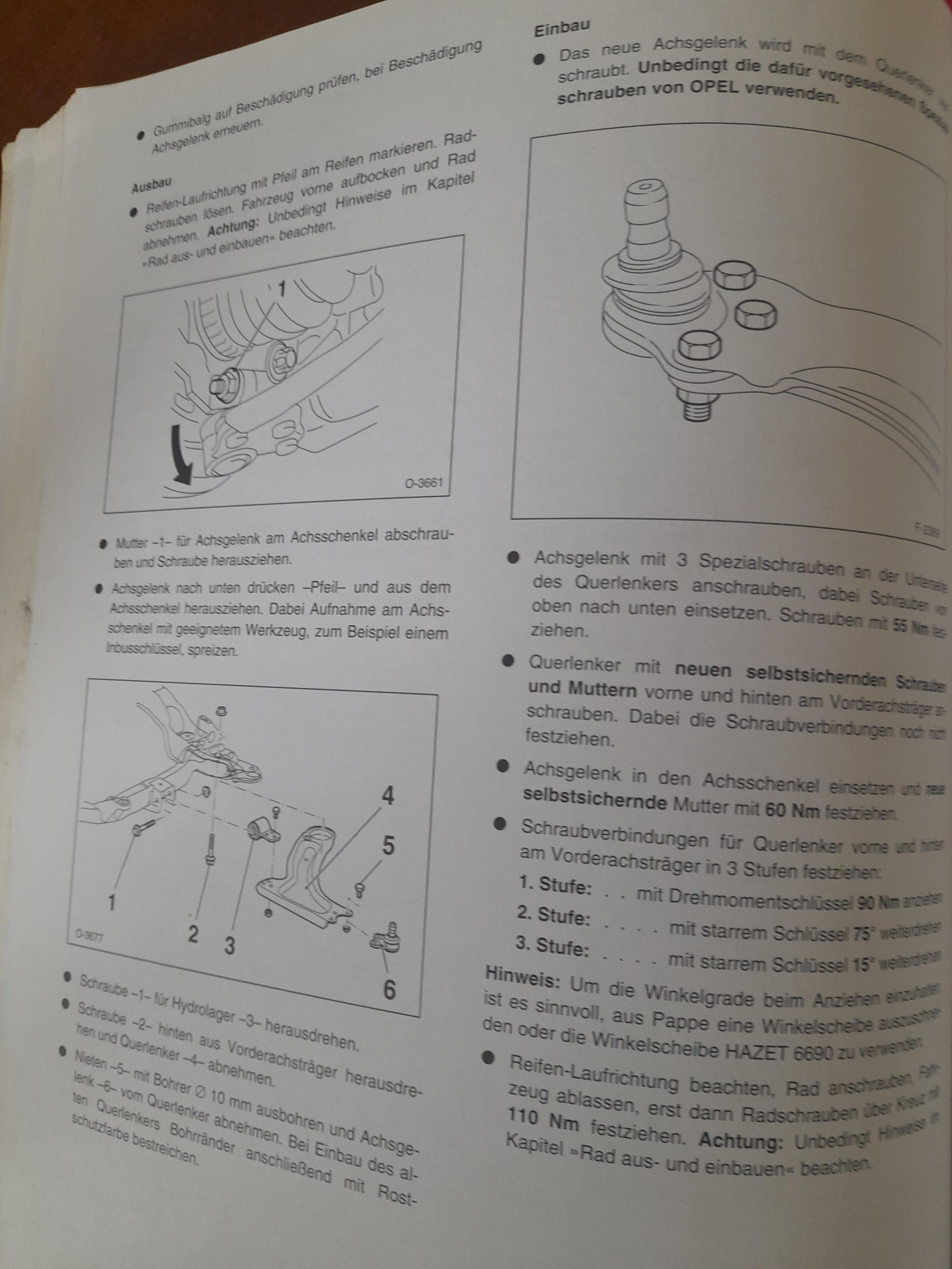 Querlenker Tausch am Corsa C - Erfahrungen?
