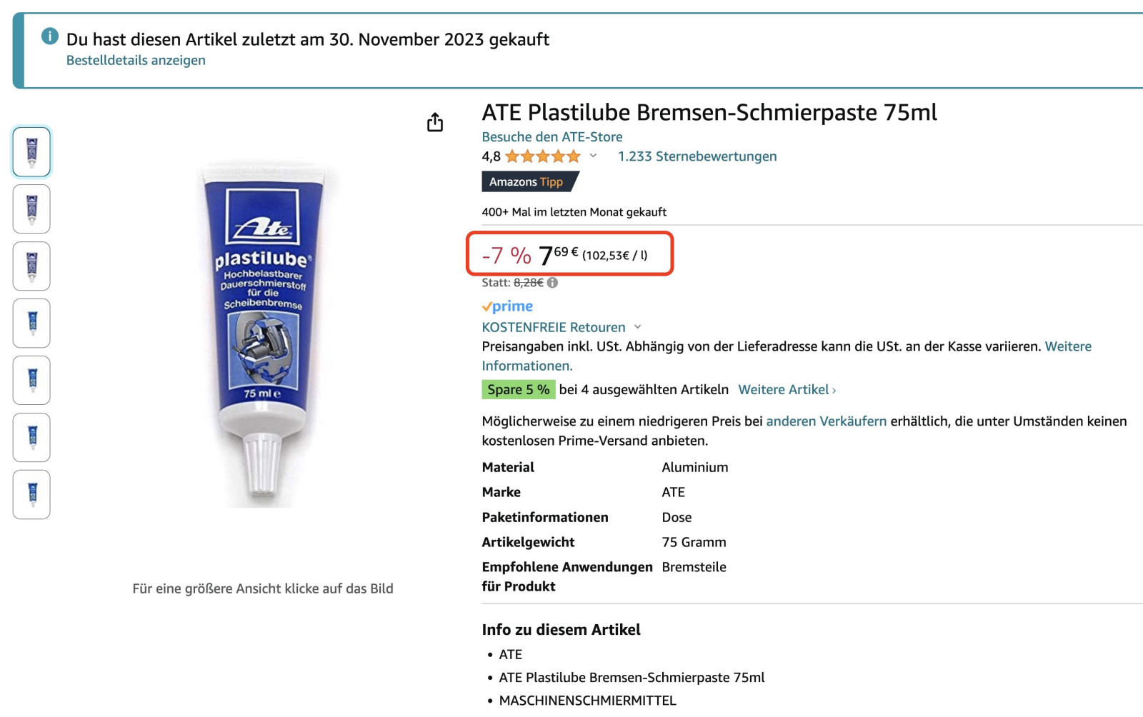Quietschende Bremse