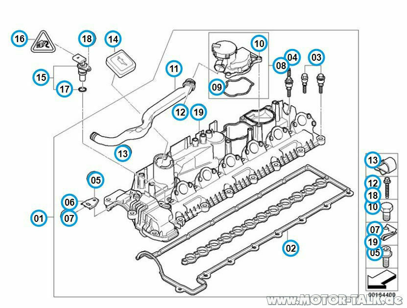 R6-Dieselmotoren - M57TÜ, M57TÜ2 - Ansaugbrücke undicht - Ölabscheider!
