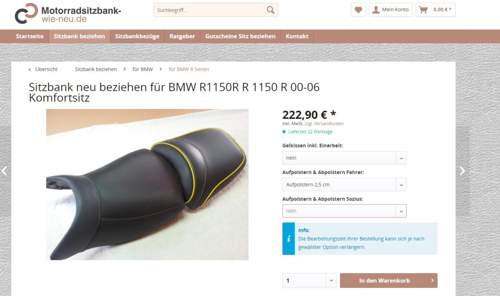 Beispiel Sitzbank aufpolstern