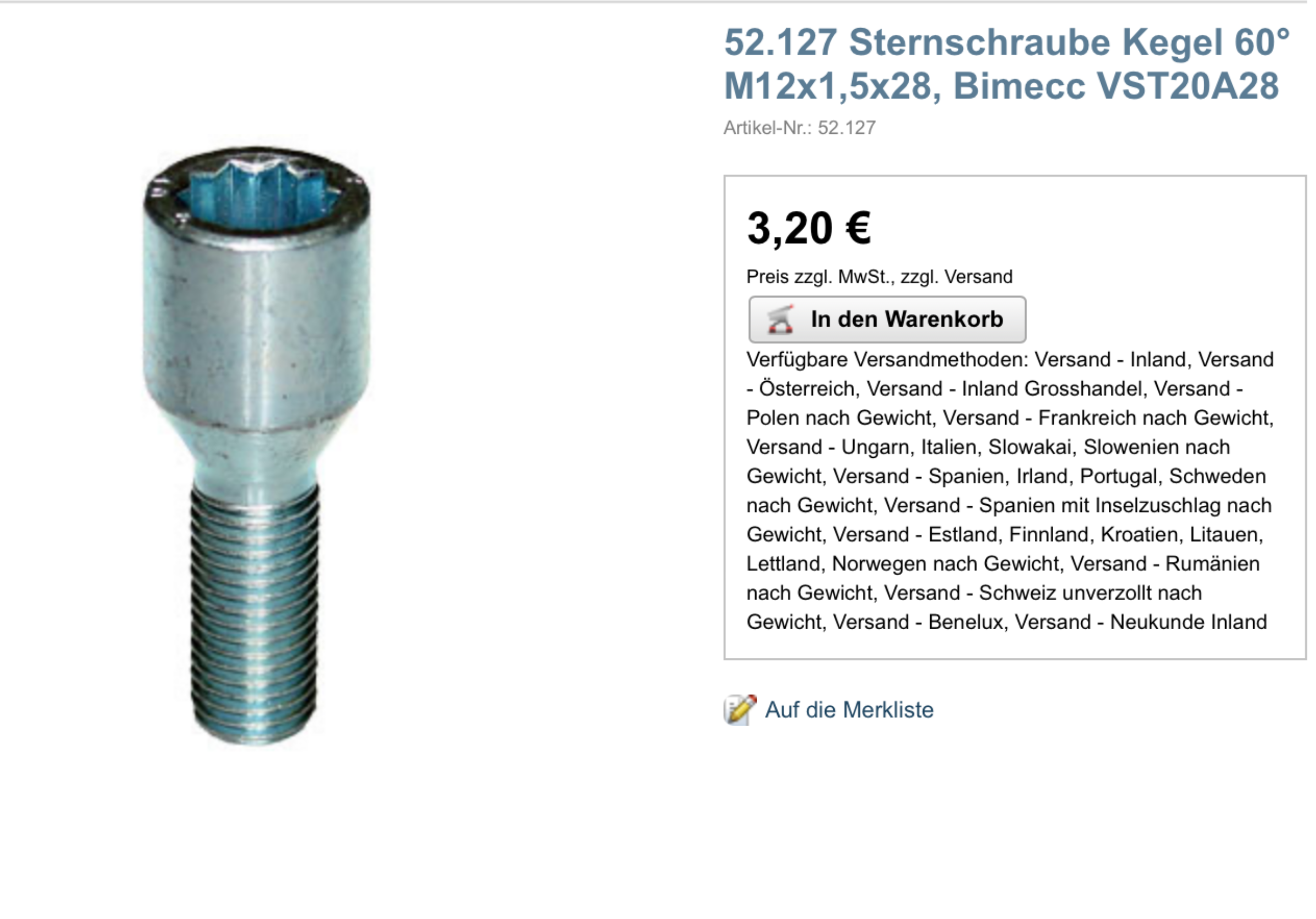 Radschrauben sollten neu: Sternschrauben sinnvoll? Felgenschloß (noch?) empfehlenswert?