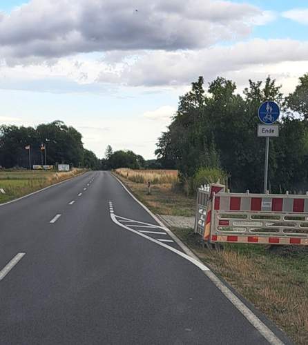 Radwegeführung