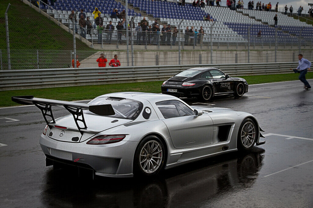 SLS GT3 - ein Traum in Mattsilber