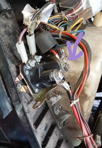 Magnetschalter Rasentraktor