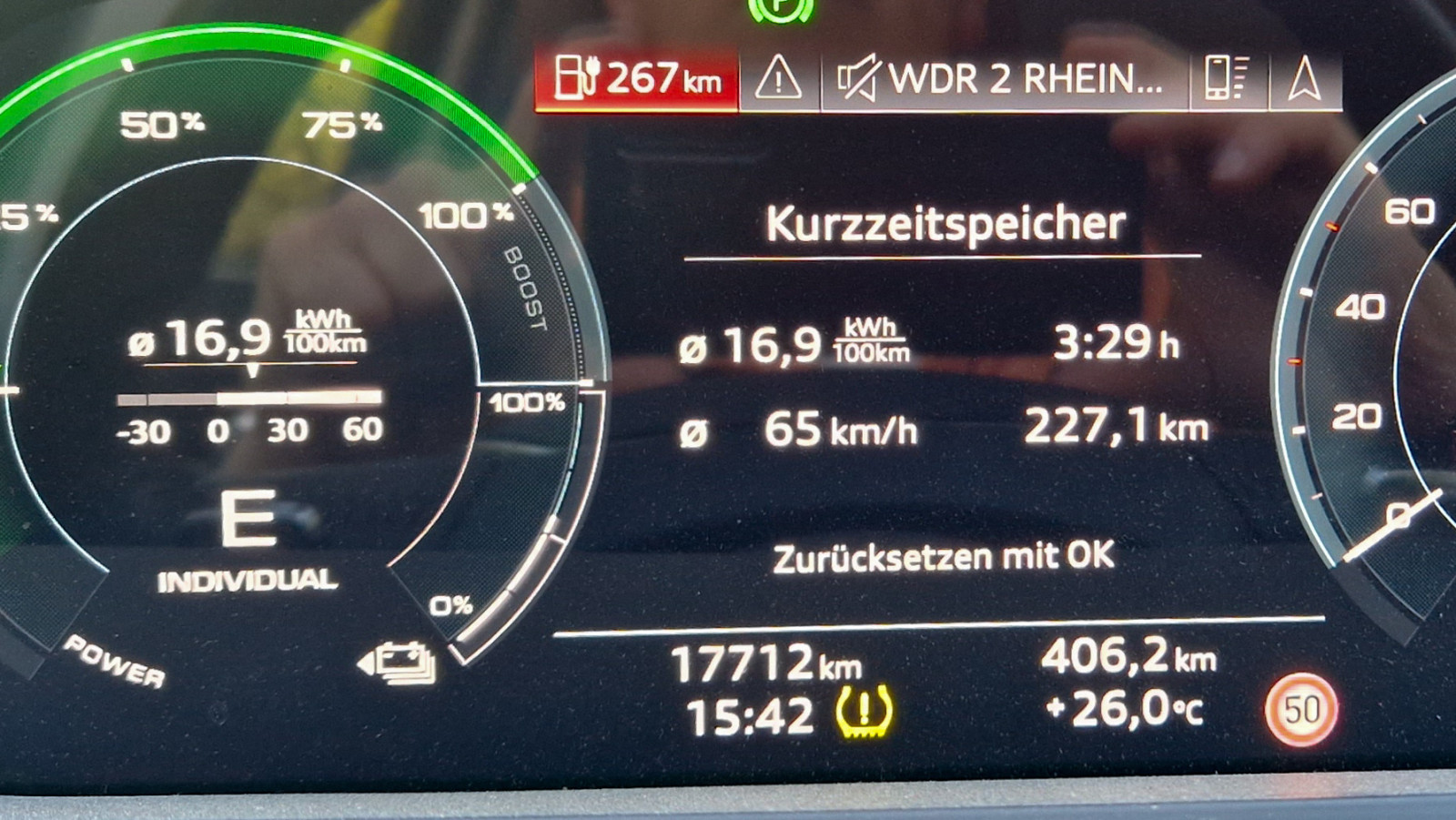 Realer Verbrauch (Q8) e-tron