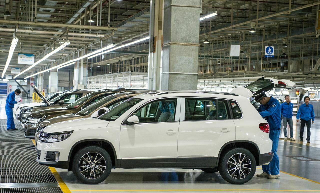 Tiguan-Produktion im VW-Werk Anting bei Shanghai: In China will VW weiterhin wachsen. Deshalb sollen Sparmaßnahmen zunächst anderswo umgesetzt werden