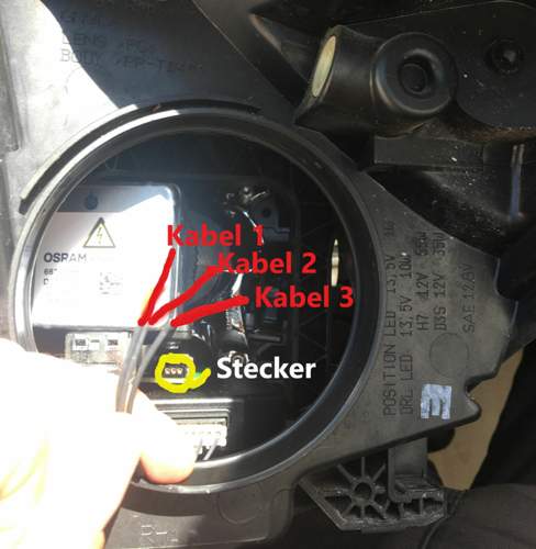 Fotos der defekten Kabel