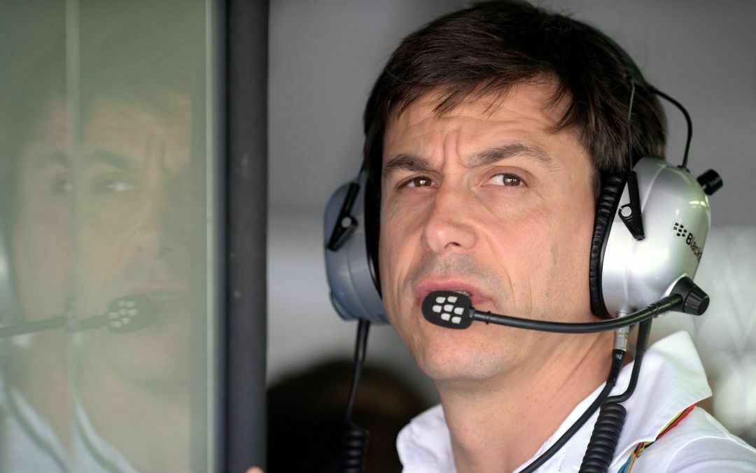"Toto" Wolff, der Motorsportchef von Mercedes, beim Training auf dem Hockenheimring