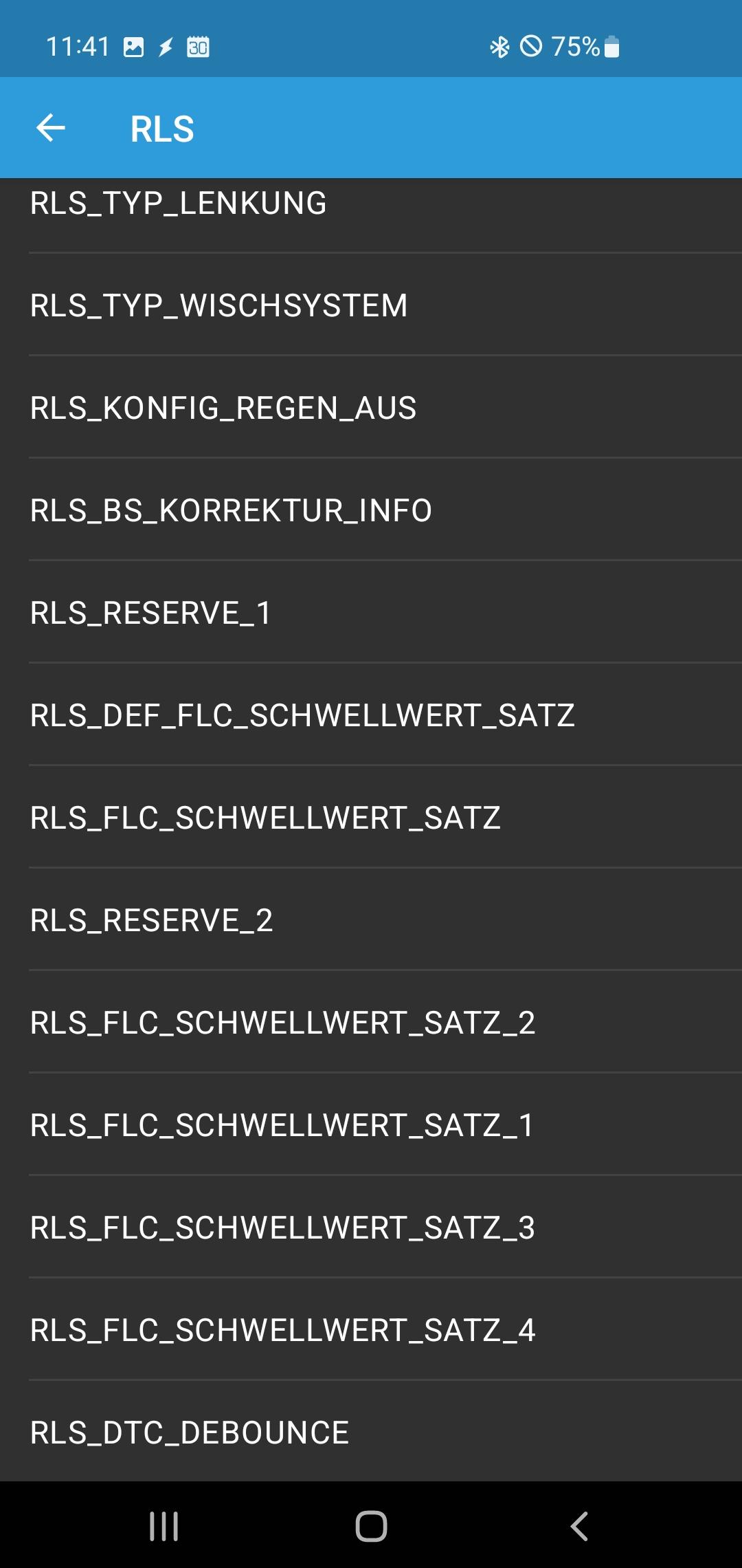 Regen-Licht-Sensor Codierung