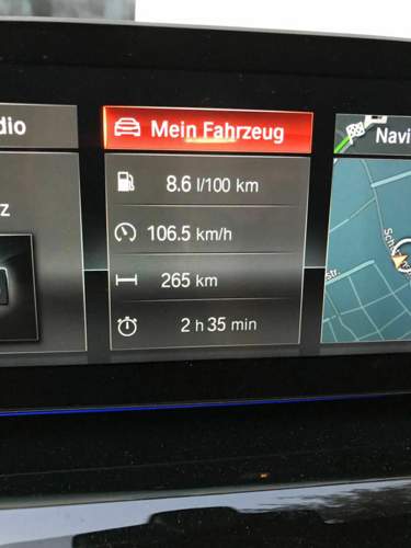 Verbrauch G30 540ix beim Versuch sparsam zu sein.jpg