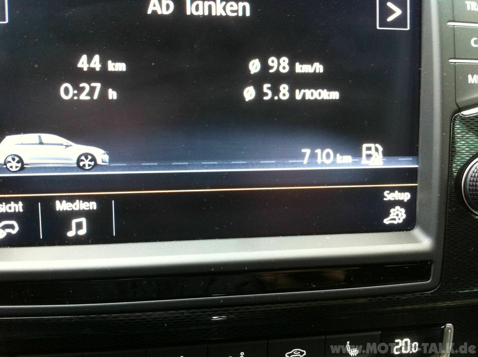 Reichweite Golf R?
