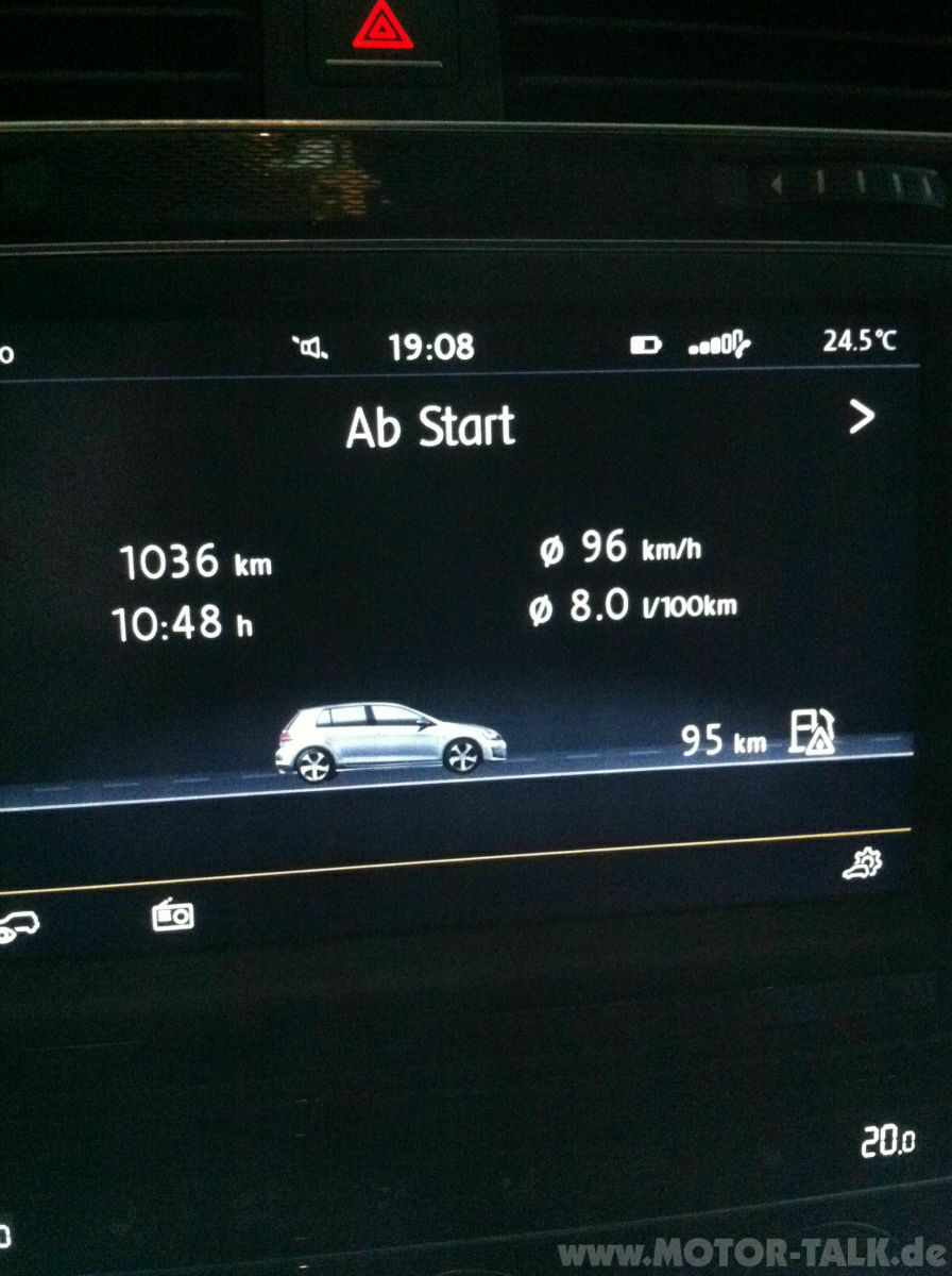 Reichweite Golf R?