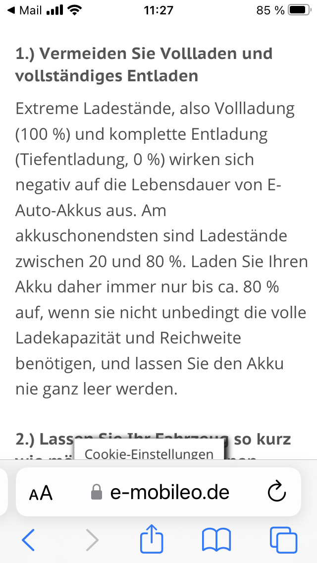 Reichweite Hybrid sinkt