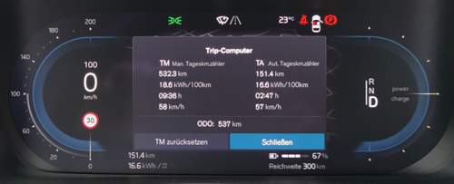 XC40 Extended Range Verbrauch/Reichweite