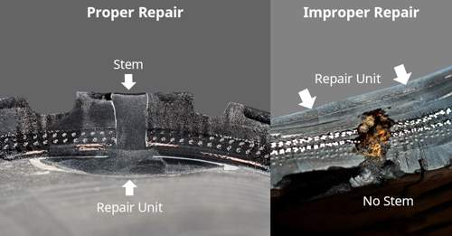 Proper-vs-improper-tire-repair
