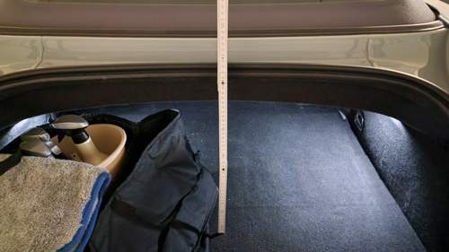 Roadster Kofferaum lichte Öffnung-Höhe