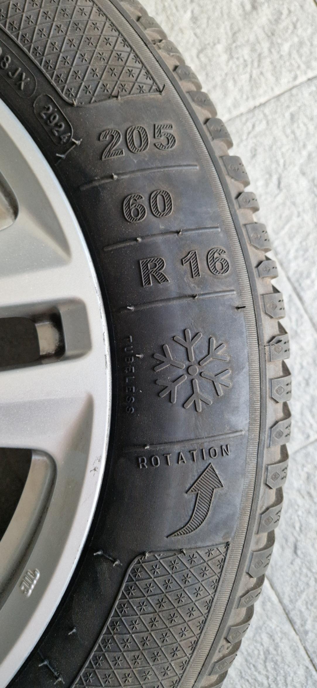 Reifen Krisalp HP3 + Subaru Alu-Felge 16" - 205/60/R16