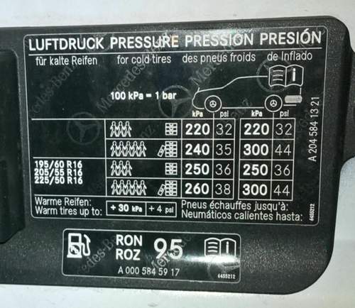 Reifendruck-w204limo