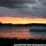 Abendstimmung bei Blue Bay