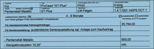 Bestellung