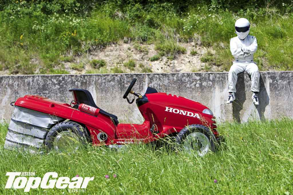 The Stig und der Mean Mower: Top Gear, Honda und Team Dynamics haben den schnellsten Rasenmäher der Welt entwickelt