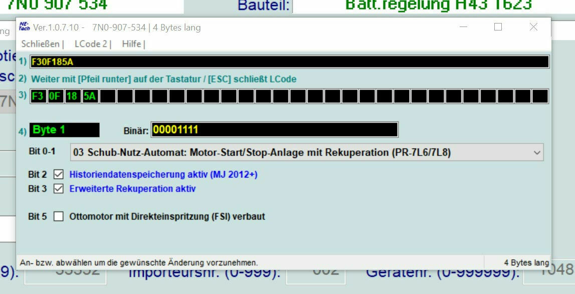 Rekuperation 2.0 TDI [Ladeverhalten und Batterielebensdauer]