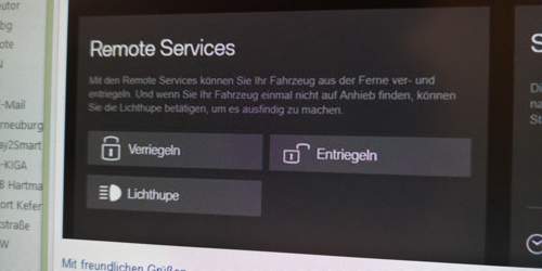 Remote Service Webportal keine Hupe