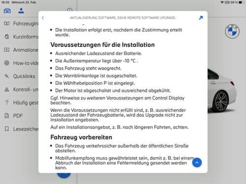 RSU Voraussetzungen für Installation