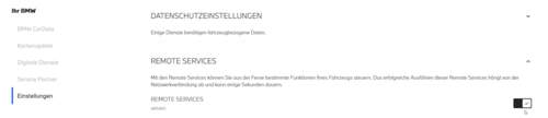 Aktivierung Remote Services