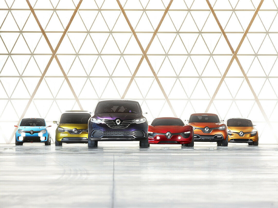 Die Zukunft von Renault ist bunt, alle Modelle tragen einen riesigen Rhombus an der Front