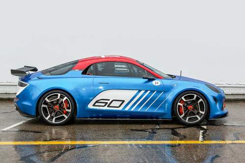 Die neue Alpine in einer Rennversion beim 60. Alpine-Jubiläum