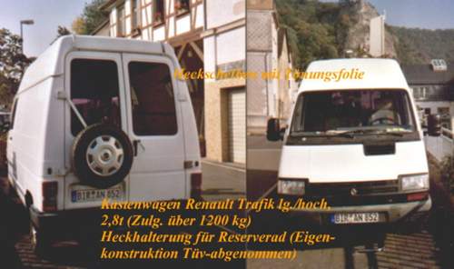 Trafik mit Heckradträger