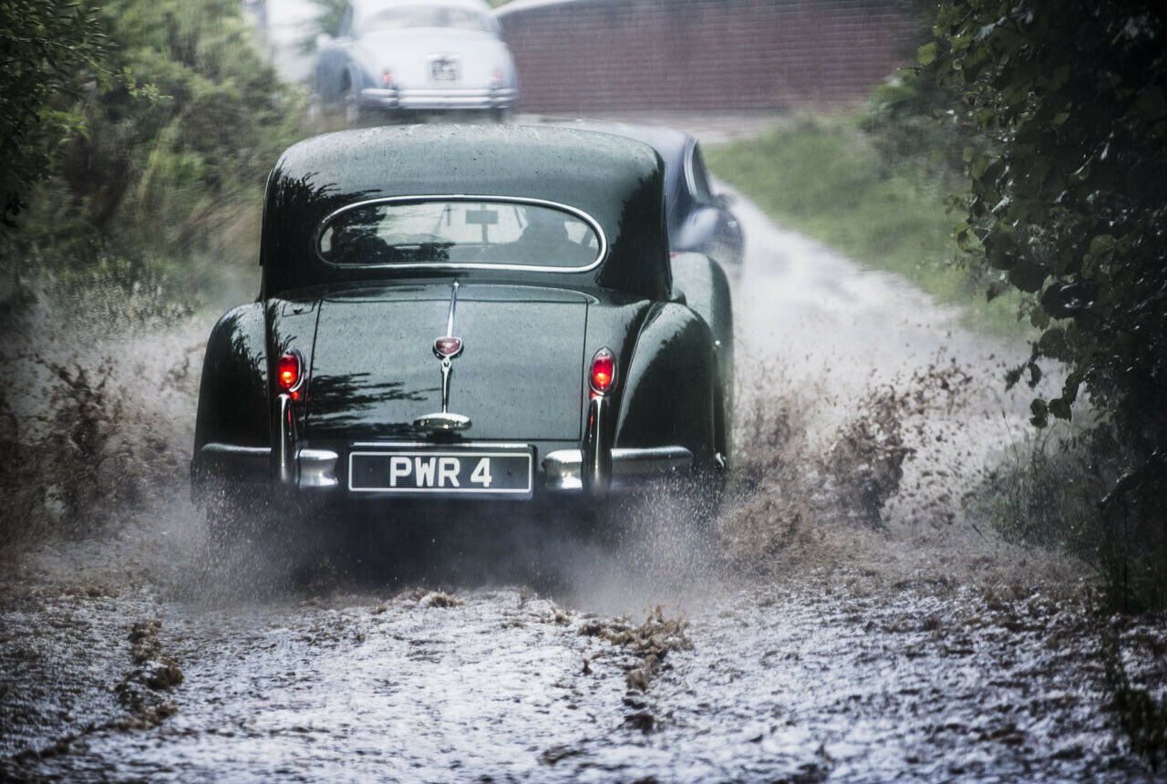 Der Jaguar XK 140 erwies sich als wetterfest