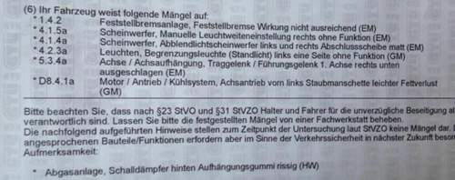 Mängelbericht