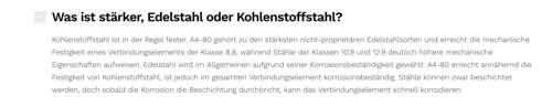 Carbonstahl vs. Edelstahl