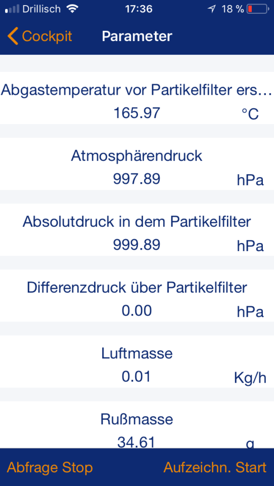 Richtwerte Aschemasse E61 LCI