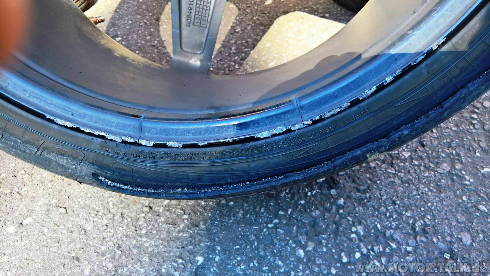Risse in 22" Felgen am W164 ML420