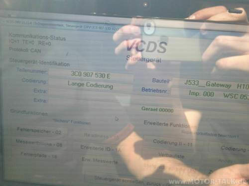 VCDS scan
