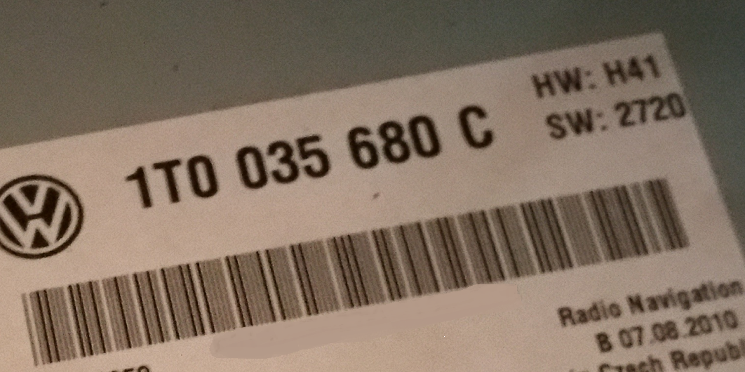RNS 510 im Passat Update von 2720 auf 3810